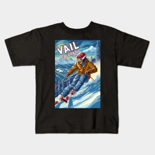 Vail Colorado Ski Kids T-Shirt